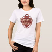 T-shirt En Tri-matière "Romantic Menace" with Edgy Heart Lock (Recto)