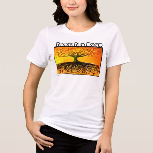 T-shirt En Tri-matière Roots Run Deep Organic T-shirt (Recto)
