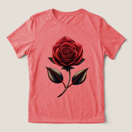 T-shirt En Tri-matière rose rouge (Design Recto)