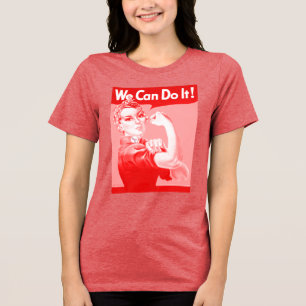 T-shirt En Tri-matière Rosie la riveuse rose "On peut le faire !"