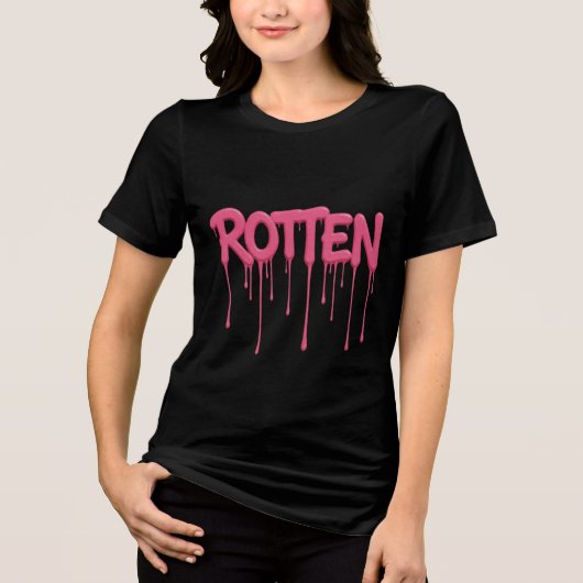T-shirt En Tri-matière ROTTEN Drip Font Typography (Recto)