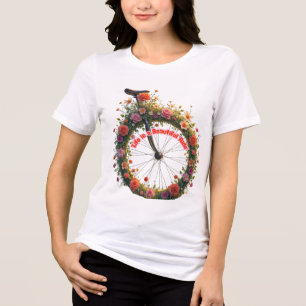T-shirt En Tri-matière Roue florale Belle balade Tee