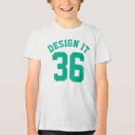 T-shirt En Tri-matière Rouge Blanc & Emerald Green Kids | Sports Jersey<br><div class="desc">Rouge Blanc & Emerald Green Kids | Sports Jersey Design ・ Kids Football Jersey T-Shirt</div>
