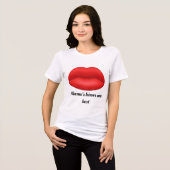 T-shirt En Tri-matière Rouge comme mamans amour (Recto plein)