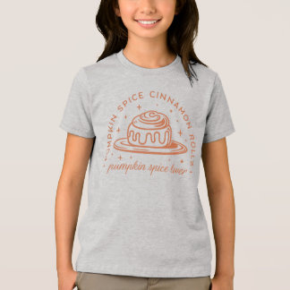 T-shirt En Tri-matière Rouleaux de cannelle à épices citrouilles