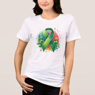 T-shirt En Tri-matière Ruban de sensibilisation à la santé mentale