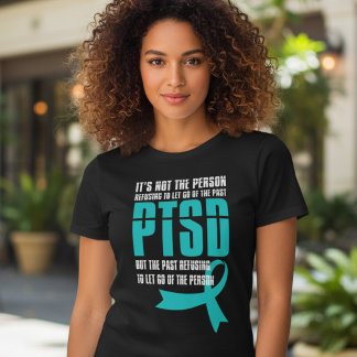 T-shirt En Tri-matière Ruban de sensibilisation au ruban sarcelle pour le