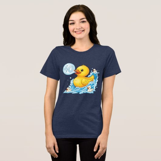T-shirt En Tri-matière Rubber duck with bubble 40 bingo shirt (Recto plein)