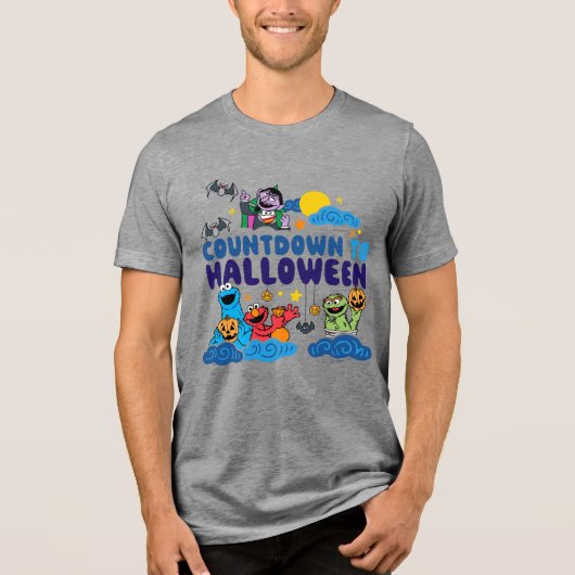 T-shirt En Tri-matière Rue Sésame | Compte à rebours pour Halloween (Recto)