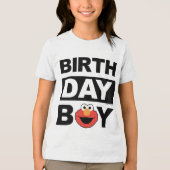 T-shirt En Tri-matière Rue Sésame | Elmo - Birthday Boy (Recto)