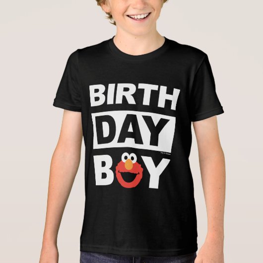 T-shirt En Tri-matière Rue Sésame | Elmo - Birthday Boy (Recto)