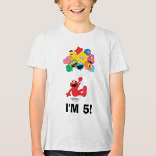T-shirt En Tri-matière Rue Sésame Elmo & Pals - Anniversaire