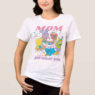 T-shirt En Tri-matière Rue Sésame   Premier anniversaire de bébé - Maman