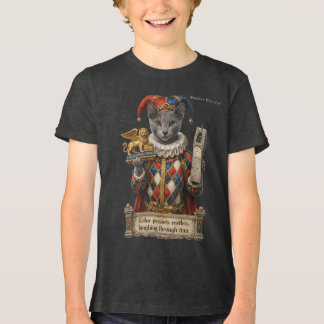 T-shirt En Tri-matière Russian Blue Arlequin Cat