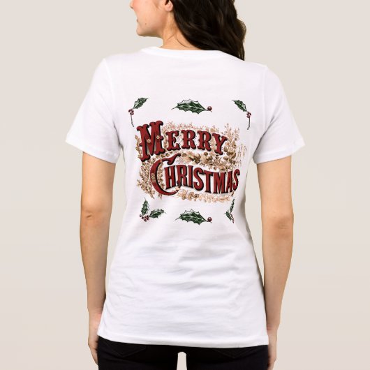 T-shirt En Tri-matière Rustique 1876 Joyeux Noël (Verso)