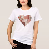 T-shirt En Tri-matière Saint-Valentin Patchwork Heart (Recto)