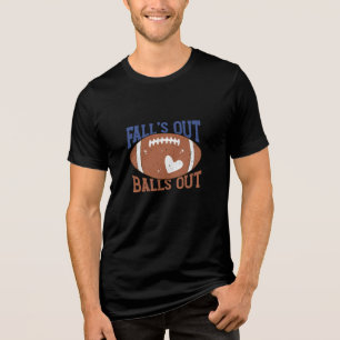 T-shirt En Tri-matière Saison Automne Football Typographie Football Ball