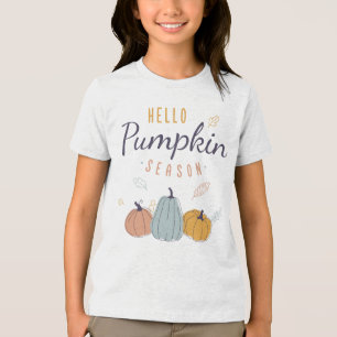 T-shirt En Tri-matière Saison Citrouille Hello