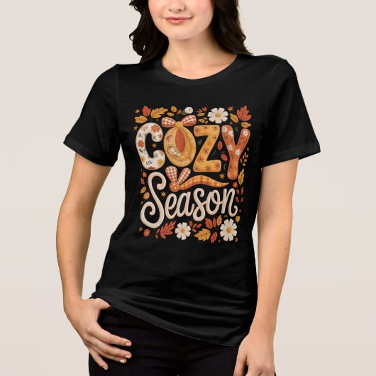 T-shirt En Tri-matière Saison cosy d'automne (Recto)