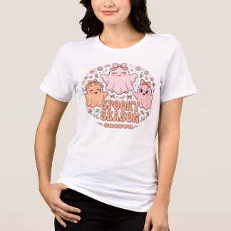 T-shirt En Tri-matière Saison effrayante - Jolis fantômes roses Halloween