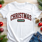 T-shirt En Tri-matière Saison Noël Varsity Style Vacances