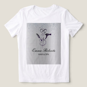 T-shirt En Tri-matière Salon de beauté Silver Glitter