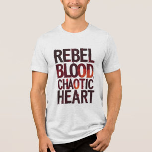 T-shirt En Tri-matière Sang rebelle, Coeur chaotique