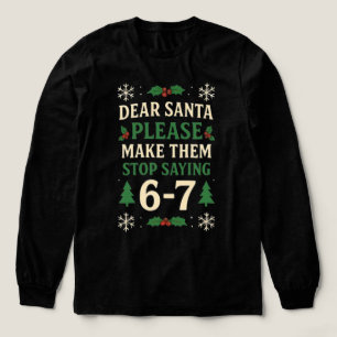 T-shirt En Tri-matière Santa 67 : Funny Christmas Six Seven – 2025 - 2026