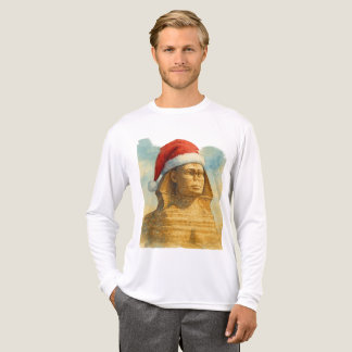 T-shirt En Tri-matière Santa Hat Sphinx Egyptian Christmas & New year art