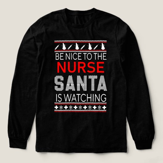 T-shirt En Tri-matière Santa's Favorite Nurse Professional Funny Christma (Motif devant)