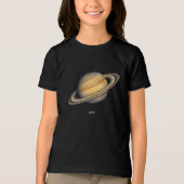 T-shirt En Tri-matière Saturne artistique avec anneaux vibrants (Recto)