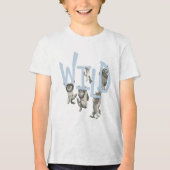 T-shirt En Tri-matière SAUVAGE | Wild Things et Max - Bleu (Recto)