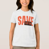 T-SHIRT  EN TRI-MATIÈRE SAVE-TIKTOK TEE (Recto)
