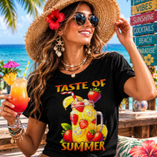 T-shirt En Tri-matière Saveur d'été avec citrons et fraises