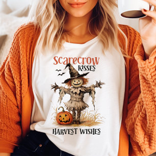 T-shirt En Tri-matière Scarecrow Baisers de récolte souhaits Halloween Vi