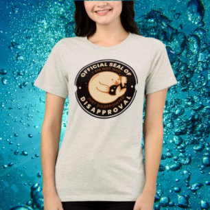 T-shirt En Tri-matière Sceau Officiel de Désapprobation Drôle Sarcastique