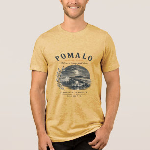 T-shirt En Tri-matière Scène vintage de la côte dalmate Pomalo