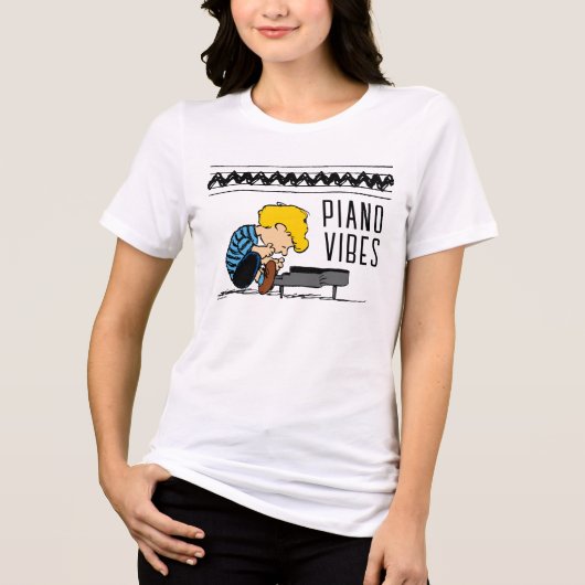 T-shirt En Tri-matière Schroeder Charlie Musique Brown (Recto)
