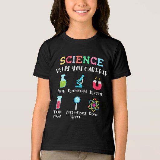 T-shirt En Tri-matière Science keeps you curious (Recto)