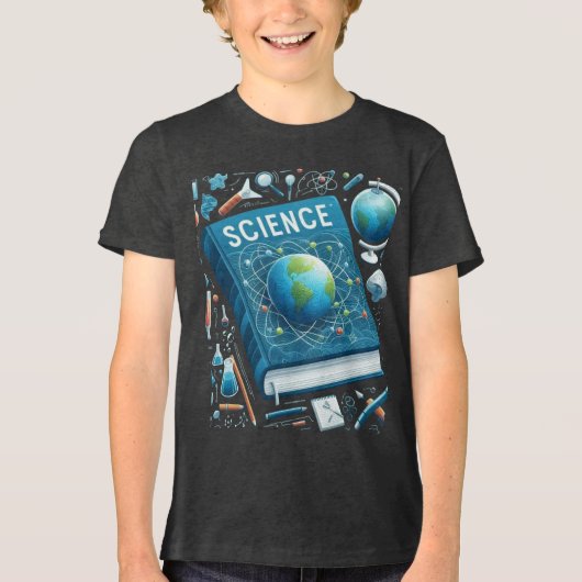 T-shirt En Tri-matière Science: The World of Discovery (Recto)
