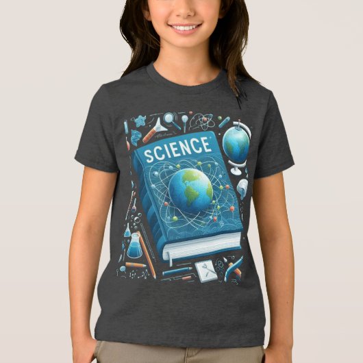 T-shirt En Tri-matière Science: The World of Discovery (Recto)