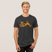 T-shirt En Tri-matière Scooby Doo Allongé (Recto plein)