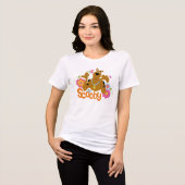 T-shirt En Tri-matière Scooby-Doo En Fleurs (Recto plein)