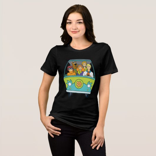 T-shirt En Tri-matière Scooby-Doo & Gang Mystery Machine (Recto plein)