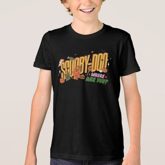 T-shirt En Tri-matière Scooby-Doo Halloween Snack Logo (Recto)