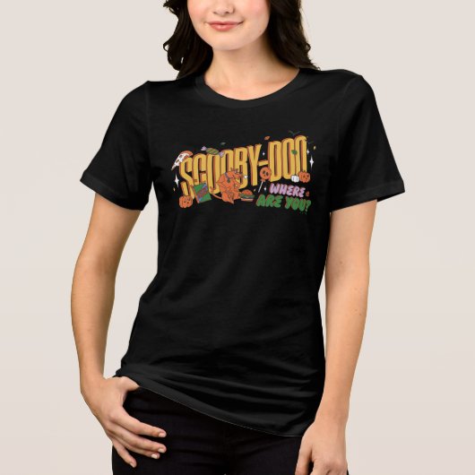 T-shirt En Tri-matière Scooby-Doo Halloween Snack Logo (Recto)