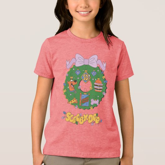 T-shirt En Tri-matière Scooby-Doo Holiday Snack Wreath Graphic (Recto)