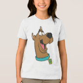 T-shirt En Tri-matière Scooby-Doo Joyeux Visage (Recto)