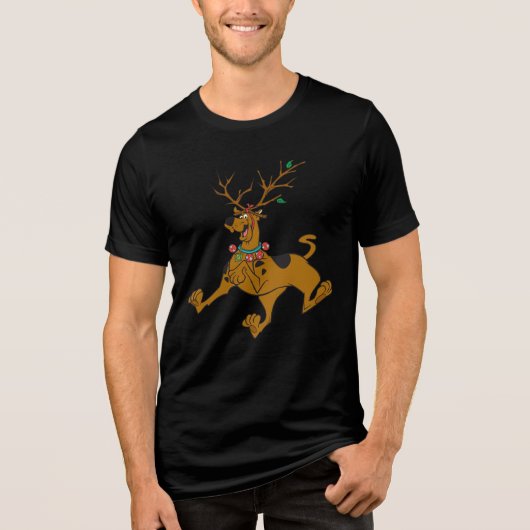 T-shirt En Tri-matière Scooby-Doo Noël Antlers (Recto)