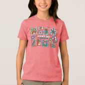 T-shirt En Tri-matière Scooby-Doo Wall of Halloween Picture Frames (Recto)